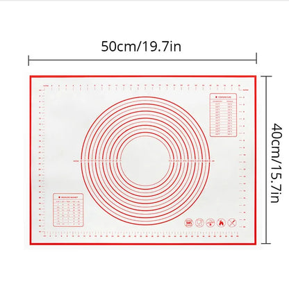 Large Silicone Dough Mat - 16 x 20 in Silicone Baking Mat